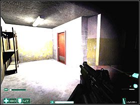 Idź korytarzem, ale najpierw skręć w prawo - wrócisz się odrobinę, ale weźmiesz Apteczkę i zamienisz działko powtarzalne na Wyrzutnię rakiet MOD-3 - Wejście (4) | Interwał 08-B | FEAR - F.E.A.R.: First Encounter Assault Recon - poradnik do gry