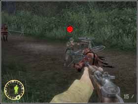 Sam, równie szybko, zajdź z lewej przez pole stanowisko MG42 i wykończ strzelca. - [Solucja] Rozdział 1 Roses all the way cz.2 - Brothers in Arms: Earned in Blood - poradnik do gry