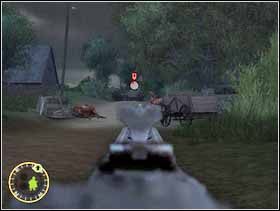 Potem zasiądż przy ckmie i otwórz ogień do Niemców, którzy powinni po chwili pojawić się na drodze biegnąc od strony farmy (skąd sam przyszłeś). Twoje chłopaki otworzą do nich ogień zza pnia zwalonego drzewa przy którym ich zostawiłeś. - [Solucja] Rozdział 1 Roses all the way cz.2 - Brothers in Arms: Earned in Blood - poradnik do gry