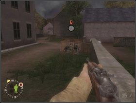 ... a sam zajdź tych ostatnich z lewej, poprzez kolejną stajnię i zastrzel. - [Solucja] Rozdział 2 Action at St. Martin cz.1 - Brothers in Arms: Earned in Blood - poradnik do gry