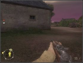 ... rozkaż żołnierzom zająć pozycję za wozem (furmanką) po prawej stronie a stamtąd ponownie skupić ostrzał na tych samych Szkopach, którzy również zmienili swoją pozycję. - [Solucja] Rozdział 2 Action at St. Martin cz.2 - Brothers in Arms: Earned in Blood - poradnik do gry