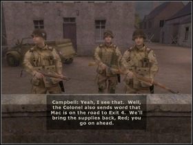 Potem wróć przed budynek kościoła (po drodze uważaj na pojedynczych Niemców wchodzących Ci w drogę, wykończ ich) i spotkaj się z Campbellem, który powie Ci abyś dołączył do Bakera a on sam zaniesie opatrunki z kościoła Cassidyemu. Rozdział zakończy się. - [Solucja] Rozdział 2 Action at St. Martin cz.3 - Brothers in Arms: Earned in Blood - poradnik do gry