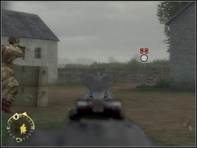 Zaraz też doskocz do MG42, obróć lufę w lewo i posiekaj tych Szwabów, których ostrzeliwuje sekcja wsparcia. - [Solucja] Rozdział 3 Three Patrol Action cz.2 - Brothers in Arms: Earned in Blood - poradnik do gry