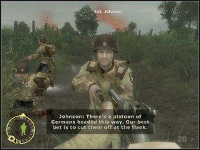 spotkaj się z pułkownikiem Johnsonem - [Solucja] Rozdział 4 Hells Corners cz.4 - Brothers in Arms: Earned in Blood - poradnik do gry