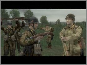 Na koniec obejrzyj filmik przedstawiający poddających się niemieckich spadochroniarzy i wściekłość Paigea. Koniec rozdziału. - [Solucja] Rozdział 4 Hells Corners cz.4 - Brothers in Arms: Earned in Blood - poradnik do gry