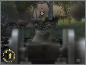 ... podejdź skrycie do zwalonej kłody, wstań i wykończ od tyłu Szwabków, do których strzelają Twoi szturmani. - [Solucja] Rozdział 5 Chateau Colombieres cz.2 - Brothers in Arms: Earned in Blood - poradnik do gry