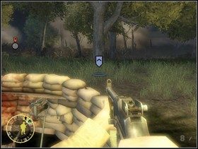 ... doskocz do strzelca ckmu i wpakuj w niego parę kulek. Przywołaj do siebie czołg i rozkaż mu strzelać do Szwabów, których cały czas zajmują Twoi ludzie. - [Solucja] Rozdział 5 Chateau Colombieres cz.3 - Brothers in Arms: Earned in Blood - poradnik do gry