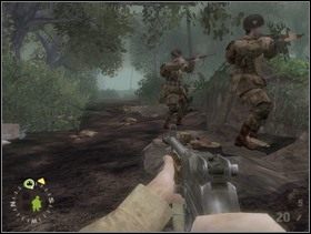 Zaczynasz grę na dobrze już sobie znanym (o ile wcześniej grałeś w BiA: Road to Hill 30) Wzgórzu 30 - [Solucja] Rozdział 6 Bloody Gulch cz.1 - Brothers in Arms: Earned in Blood - poradnik do gry