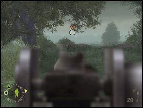 Sam też zajmij miejsce za tym samym żywopłotem ale kawałek bliżej i wykończ Szwabów, których ostrzeliwują Twoi szturmani. Jeśli wsparcie nie poradziło sobie z hitlerowcami kilka metrów od nich, obróć się trochę w prawo i dobij tych faszystów. - [Solucja] Rozdział 6 Bloody Gulch cz.1 - Brothers in Arms: Earned in Blood - poradnik do gry