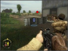 Po zabiciu faszystów wróć do sekcji wsparcia i wszyscy razem ruszajcie w kierunku zabitych Niemców. Zabijcie obsługę kolejnego moździerza (jeden żołnierz). - [Solucja] Rozdział 7 Eviction Notice cz.2 - Brothers in Arms: Earned in Blood - poradnik do gry