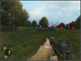 Potem zawołaj kumpli, przejdź przez zrobioną przed chwilą wyrwę i ustaw wszystkich swoich żołnierzy za kłodą po lewej. Stamtąd mogą zacząć ostrzeliwać najbliższych Szkopków chowających się za płotkiem na wprost nich. Sam obróć się w prawo i ... - [Solucja] Rozdział 10 Hedgerow Hell cz.1 - Brothers in Arms: Earned in Blood - poradnik do gry