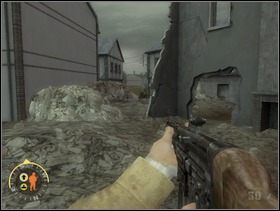 Kieruj się na południe, odnajdź przejście pośród ruin. - [Solucja] Rozdział 12 The All Americans Part 1 cz.3 - Brothers in Arms: Earned in Blood - poradnik do gry