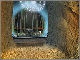 Przyjrzałem się symbolowi na piedestale, znanym mi już z KVeer, a potem użyłem tego, który przenosi mnie do kuli na plaży - 19 NOLOBEN cz.8 | Myst V Koniec Wieków - Myst V: Koniec Wieków - poradnik do gry