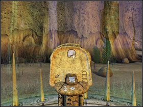 Zabrałem Tabliczkę i narysowałem na niej znak z piedestału zza kamiennych wrót - 19 NOLOBEN cz.8 | Myst V Koniec Wieków - Myst V: Koniec Wieków - poradnik do gry