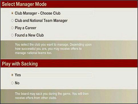 Wybór stylu kierowania drużyną ma niemały wpływ na efektywność naszej pracy - Wybór kariery | Początki | FIFA Manager 06 - FIFA Manager 06 - poradnik do gry