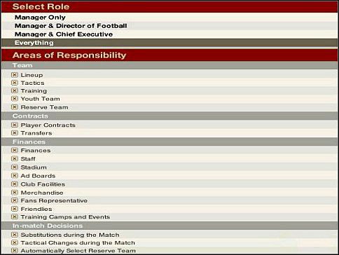 I kolejne menu ustawień osobistych - Wybór kariery | Początki | FIFA Manager 06 - FIFA Manager 06 - poradnik do gry