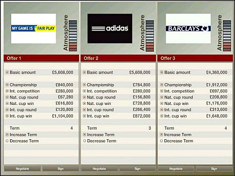 W menu menadżera zostaniesz automatycznie przekierowany do skrzynki mailowej - Sponsoring | Początki | FIFA Manager 06 - FIFA Manager 06 - poradnik do gry