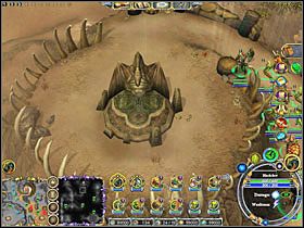 Bazę mrocznych Elfów, znajdującą się na południowym zachodzie, możemy zaatakować równocześnie z powietrza jak i przechodząc przez podziemia - Rozdział V - Gift of the Dragon Fathers | Lizardfolks w Dragonshard - Dragonshard - poradnik do gry