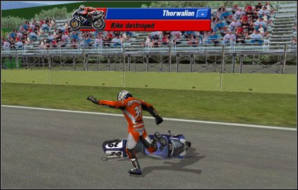 To na pewno był sabotaż. - Ustawienia realizmu | Opcje gry Superbike 2001 - Superbike 2001 - poradnik do gry