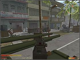 Twoim początkowym zadaniem jest udzielenie pomocy amerykańskim żołnierzom, broniącym skrzyżowania - Misja 6 | USA | Vietcong 2 - Vietcong 2 - poradnik do gry