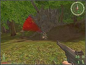 Przed zawalonym mostem skręć na południe, wejdź do dżungli i kontynuuj swój marsz - Misja 1 | Vietcong | Vietcong 2 - Vietcong 2 - poradnik do gry