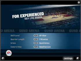 Ostatnie ustawienia i za chwilę już możemy rozkoszować się meczem - Play now | Informacje wstępne NBA Live 06 - NBA Live 06 - poradnik do gry