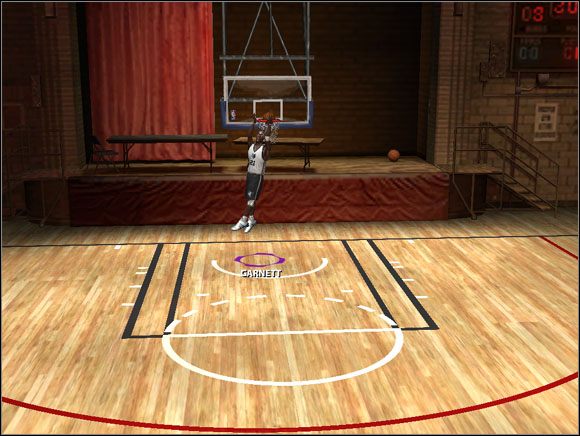 Ważne jest nierzadko czy wykonujemy dany wsad stojąc przodem do kosza, czy rozpoczynając go z boku - Slam Dunk School | Game Modes NBA Live 06 - NBA Live 06 - poradnik do gry