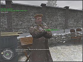 Po wysłuchaniu rozkazów skieruj się w lewo - Red Army Training (1) | The Winter War | Misja Call of Duty 2 - Call of Duty 2 - poradnik do gry