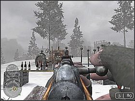 Korzystając z okazji będziesz mógł przetestować wykonywanie jeszcze jednej czynności - Red Army Training (1) | The Winter War | Misja Call of Duty 2 - Call of Duty 2 - poradnik do gry
