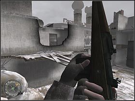 Uważaj ponieważ przy zabarykadowanym przejściu zaczną pojawiać się nowi przeciwnicy - Repairing the Wire (3) | Not One Step Backwards! | Misja Call of Duty 2 - Call of Duty 2 - poradnik do gry