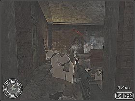 Zainteresuj się również gostkami stojącymi przy okiennicach (screen 1) - Comrade Sniper (2) | Fortress Stalingrad | Misja Call of Duty 2 - Call of Duty 2 - poradnik do gry