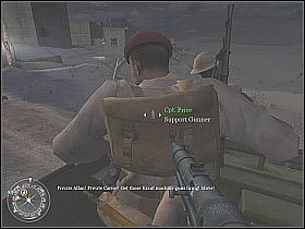 Będziesz musiał bronić znajdującego się w tym miejscu obozowiska, zmieniając przy tym często pozycję - Hold the Line (1) | The Battle of El Alamein | Misja Call of Duty 2 - Call of Duty 2 - poradnik do gry