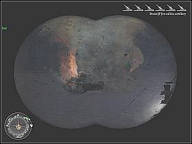 Nie pozwalaj wrogim maszynom zbytnio zbliżyć się do bazy (screen 1) - Hold the Line (3) | The Battle of El Alamein | Misja Call of Duty 2 - Call of Duty 2 - poradnik do gry