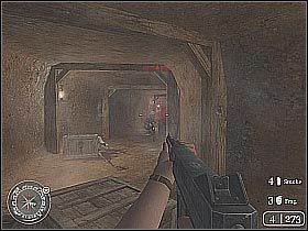 Po kilku chwilach powinieneś dotrzeć do wyjścia z tunelu - Operation Supercharge (1) | The Battle of El Alamein | Misja Call of Duty 2 - Call of Duty 2 - poradnik do gry