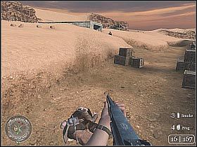 Regularnie będziesz tu wpadał na nowych przeciwników (screen 1) - Operation Supercharge (3) | The Battle of El Alamein | Misja Call of Duty 2 - Call of Duty 2 - poradnik do gry