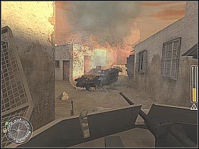 Kawałek dalej wpadniesz na pierwszego gostka z rakietnicą - Armored Car Escape (2) | Rommels Last Stand | Misja Call of Duty 2 - Call of Duty 2 - poradnik do gry