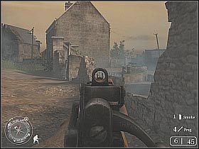 Zeskocz na znajdującą się obok ulicę - Prisoners of War (3) | The Battle for Caen | Misja Call of Duty 2 - Call of Duty 2 - poradnik do gry