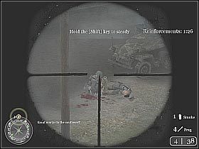 Po upływie wyznaczonego czasu na mapie pojawią się sojusznicze czołgi (screen 1) - The Silo (4) | D-Day | Misja Call of Duty 2 - Call of Duty 2 - poradnik do gry