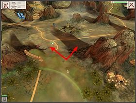 Chowańca ulokuj w niebieskim punkcie, gdyż tamtędy najczęściej wdzierać będzie się wróg - WYSPA SIÓDMA - gameplay | Black & White 2 - Black & White 2 - poradnik do gry