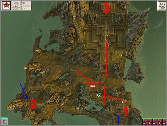 Miasto, z którego startujesz, jest już po części rozbudowane - przechodząc tę krainę walką i podbojami nic więcej nie będziesz musiał wybudować, poza jednym (obowiązkowym) cudem - WYSPA DZIEWIĄTA cz.1 | Black & White 2 - Black & White 2 - poradnik do gry