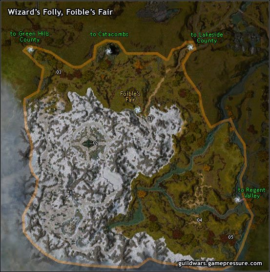 Ten mały bazar jest położony na północy Wizards Folly wzdłuż drogi do Ashford Abbey - Wizards Folly, Foibles Fair | Pre-Searing Ascalon | Guild Wars Prophecies - Guild Wars: Prophecies - poradnik do gry