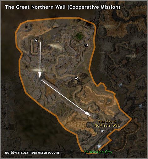 The Great Northern Wall to ostatnia linia obrony dwóch ocalałych miast Ascalonu przed atakującymi z północy armiami bestialskich Charrów - The Great Northern Wall (Mission) | Ascalon | Guild Wars Prophecies - Guild Wars: Prophecies - poradnik do gry