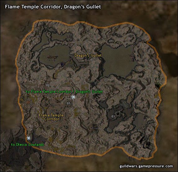 01 Charr Altar - Flame Temple Corridor, Dragons Gullet | Ascalon | Guild Wars Prophecies - Guild Wars: Prophecies - poradnik do gry