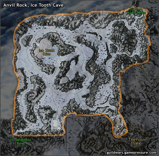 Bezpośrednio przed wejściem do Ice Tooth Cave, krasnoludzcy przywódcy klanów wstrzymali pertraktację o Anvil Rock, tajemnicze miejsce, które podobno było kuźnią samego Wielkiego Krasnoluda - Anvil Rock, Ice Tooth Cave | Northern Shiverpeaks | Guild Wars Prophecies - Guild Wars: Prophecies - poradnik do gry