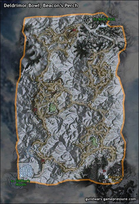 Nazwane na cześć legendarnego wojownika Krasnoludów, który w pojedynkę powstrzymał wielką inwazję górskich olbrzymów w 534 A - Deldrimor Bowl, Beacons Perch | Northern Shiverpeaks | Guild Wars Prophecies - Guild Wars: Prophecies - poradnik do gry