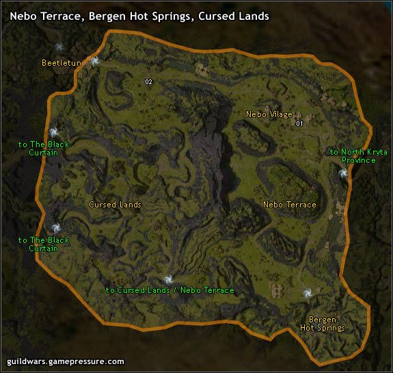 Inspector Caleb - Nebo Terrace, Cursed Lands, Bergen Hot Springs | Northern Kryta - Guild Wars: Prophecies - poradnik do gry