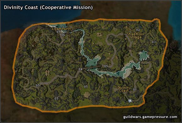 Divinity Coast to jedna z najstarszych osad w tym rejonie - Divinity Coast (Mission) | Northern Kryta | Guild Wars Prophecies - Guild Wars: Prophecies - poradnik do gry