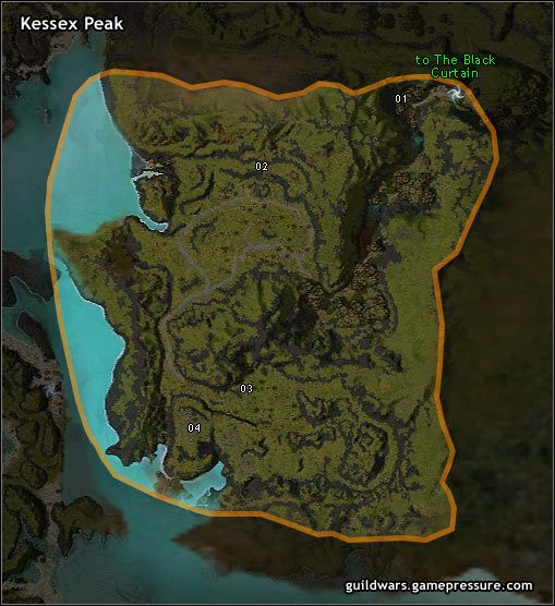 01 Entrance to The Black Curtain - Kessex Peak | Southern Kryta | Guild Wars Prophecies - Guild Wars: Prophecies - poradnik do gry