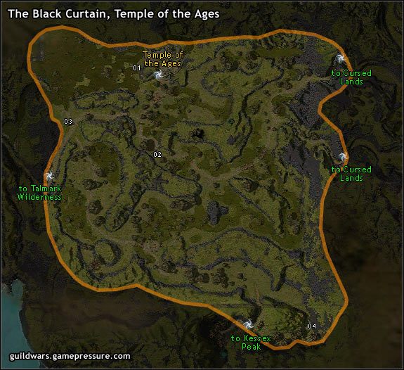 Od niepamiętnych czasów Temple of the Ages stała w tym samym miejscu niedaleko od Divinity Coast - The Black Curtain, Temple of the Ages | Southern Kryta | Guild Wars Prophecies - Guild Wars: Prophecies - poradnik do gry