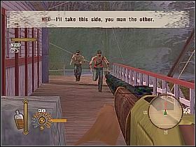 Odwróć się w stronę zachodu i skorzystaj z działa z lewej - Steamboat Massacre | Misje główne w Gun - Gun - poradnik do gry